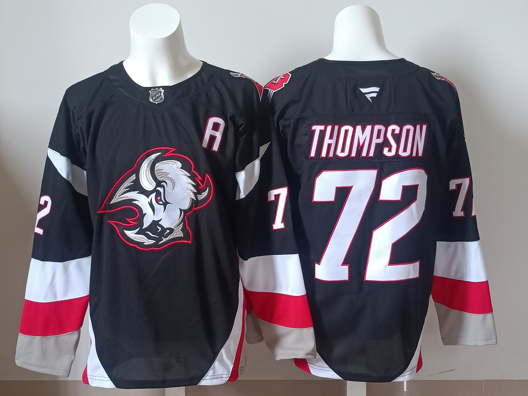 Men Buffalo Sabres #72 Thompson Black 2025 NHL Jersey style 001->buffalo sabres->NHL Jersey